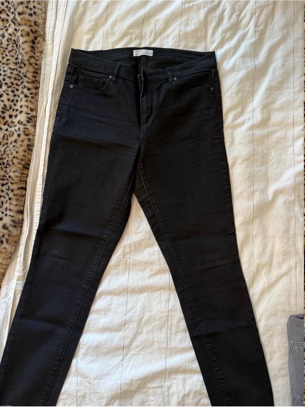 LOFT Black Skinny Jeans - High Stretch Fit